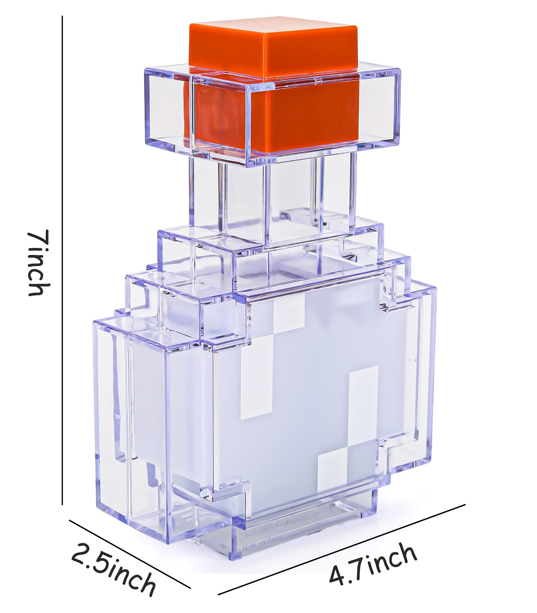 Adumtil potion bottle color-change LED light emits orange glow for playtime mood