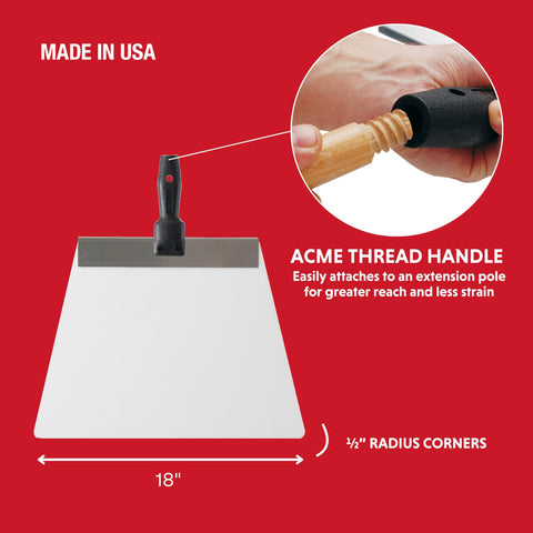 Advance Equipment K18 knife handle—6 inch grip suited for extension pole use.