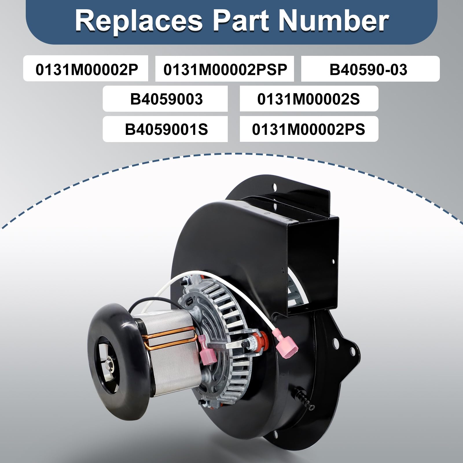 Adviace 0131M00002PSP inducer motor housing supports secure fit and reduced vibration
