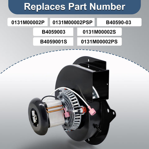 Adviace 0131M00002PSP inducer motor housing supports secure fit and reduced vibration