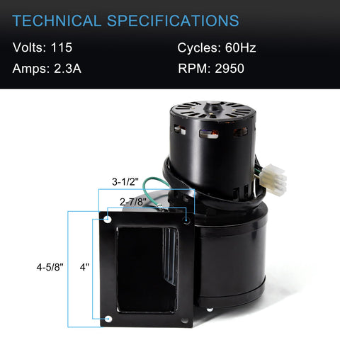 Adviace blower installation note highlights easy wiring adjustments.