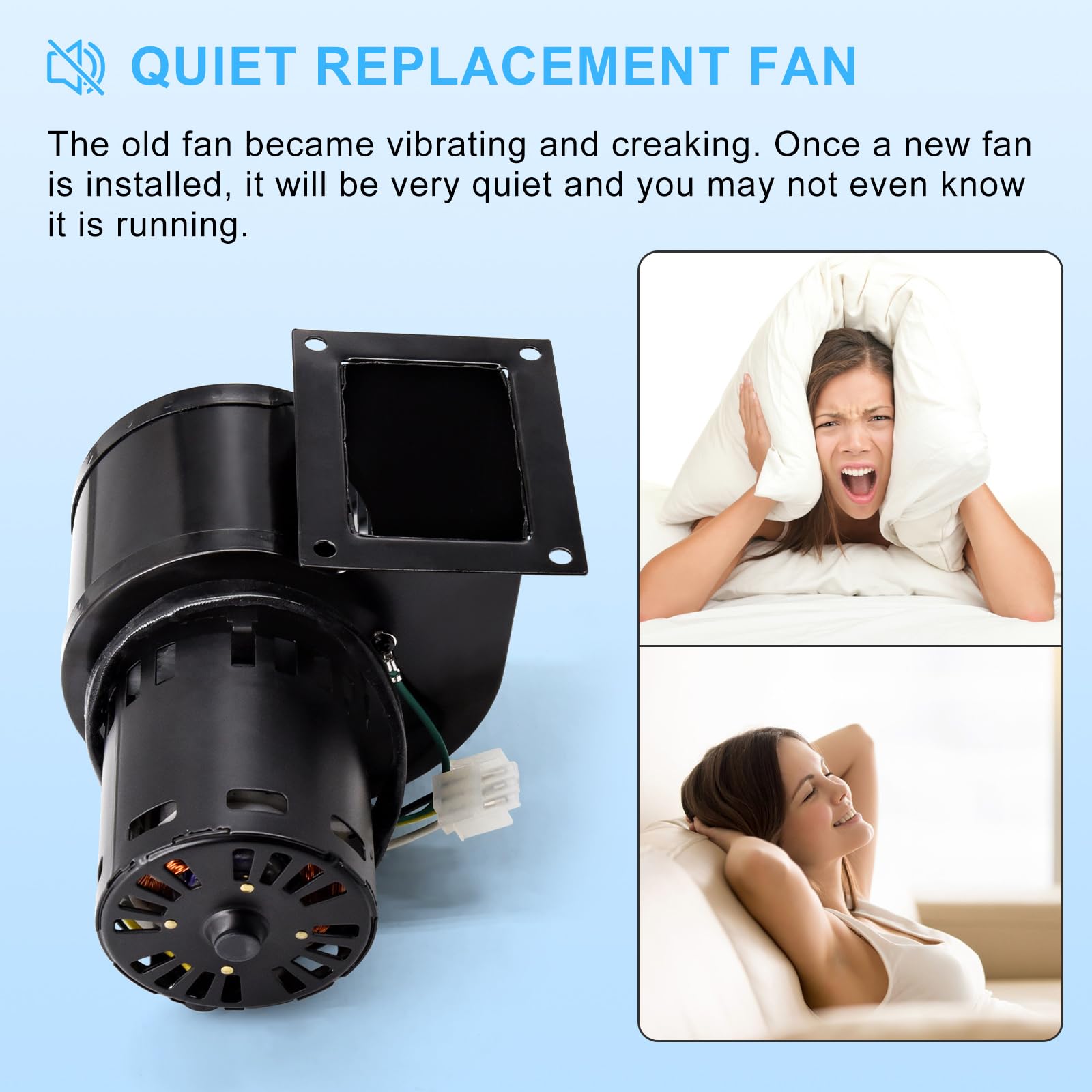Adviace blower silent operation supports quiet furnace performance.
