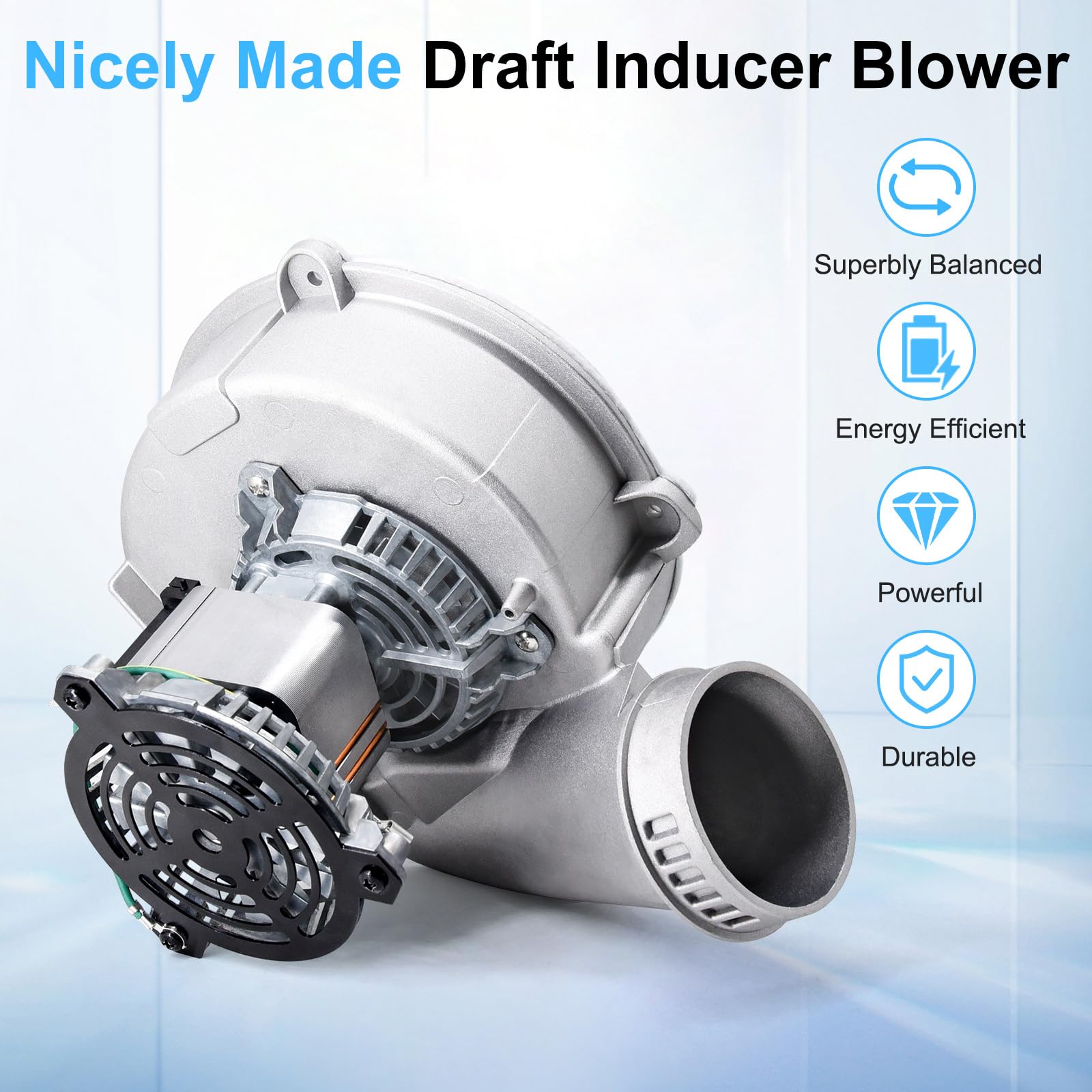 Adviace blower wheel included ensures balanced airflow and dependable startup