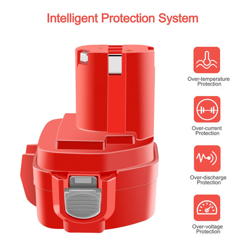Advtronics battery replacement labels show model compatibility and safety standards.
