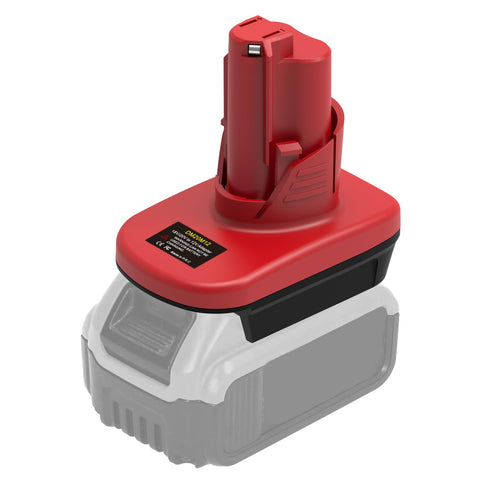 Advtronics DM18M12 adapter with DeWalt 20V battery ready