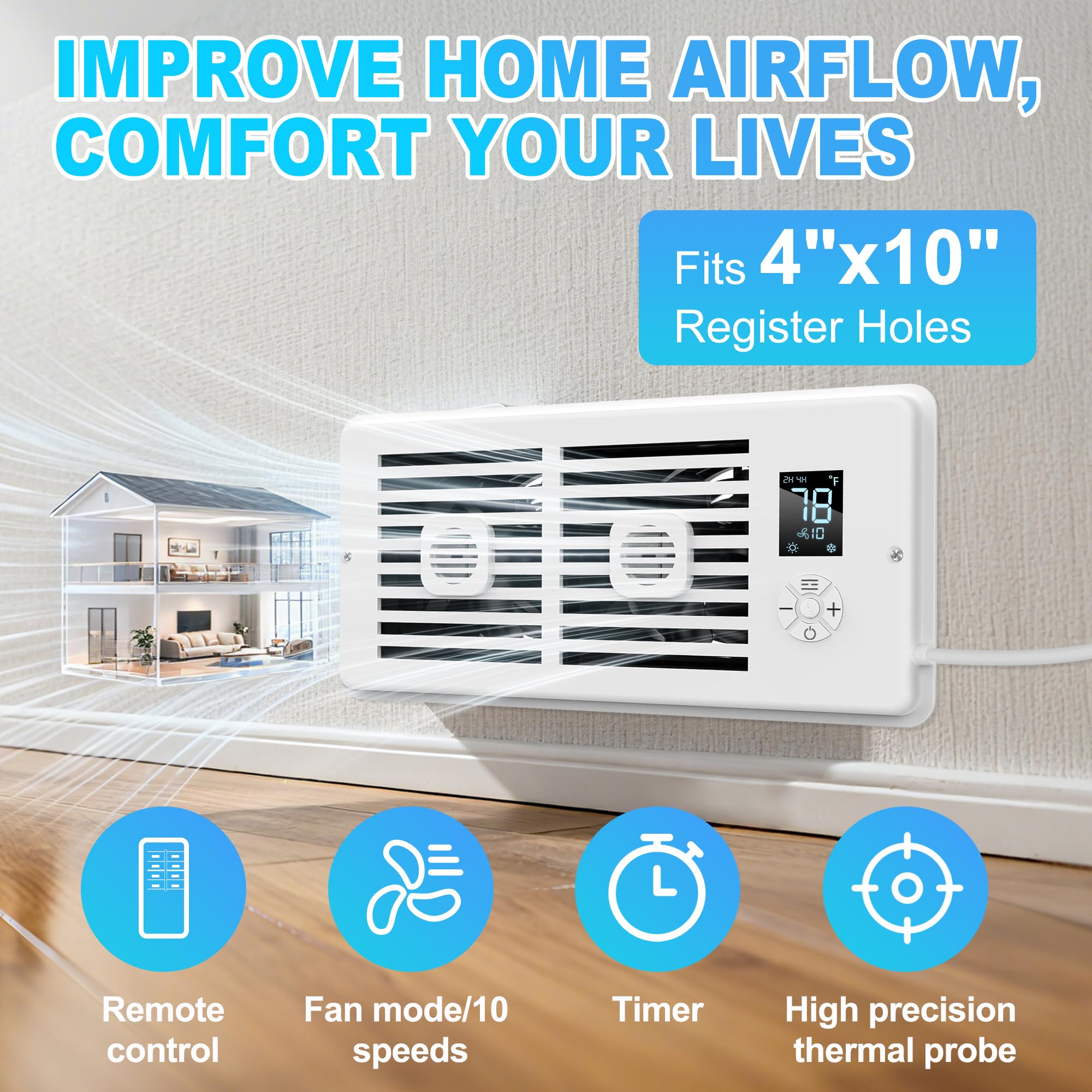 AearKing dual-ended dust brush aids quick grille cleaning