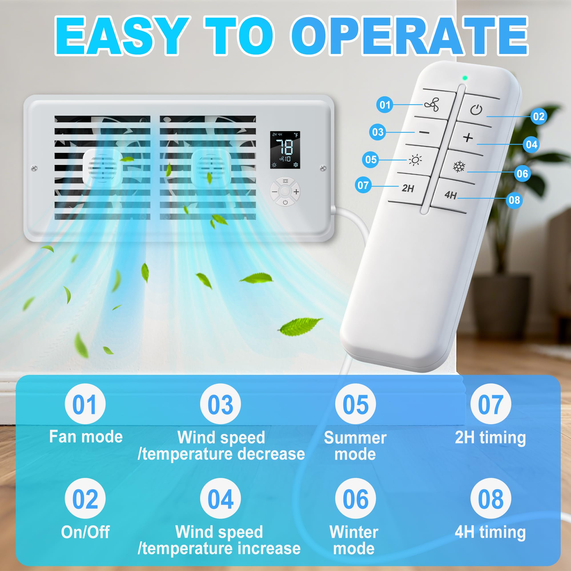 AearKing quiet booster fan runs at 18 dB for restful spaces