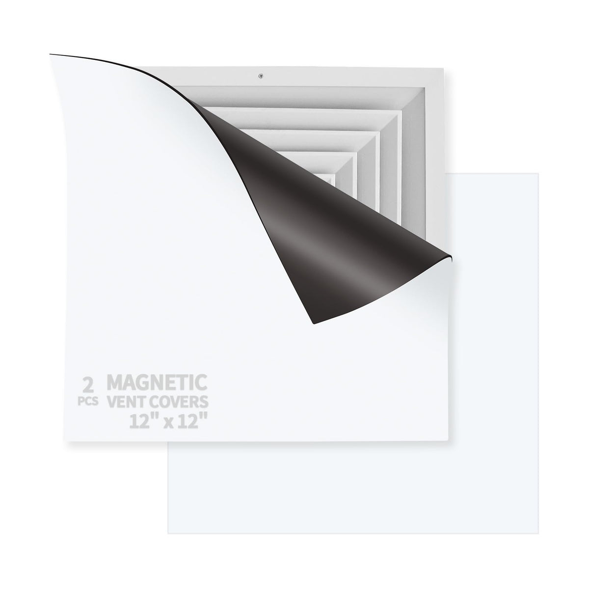 Aecsze magnetic vent cover set on a steel vent showing strong adhesion and sealed fit.