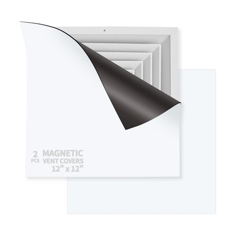 Aecsze magnetic vent cover set on a steel vent showing strong adhesion and sealed fit.