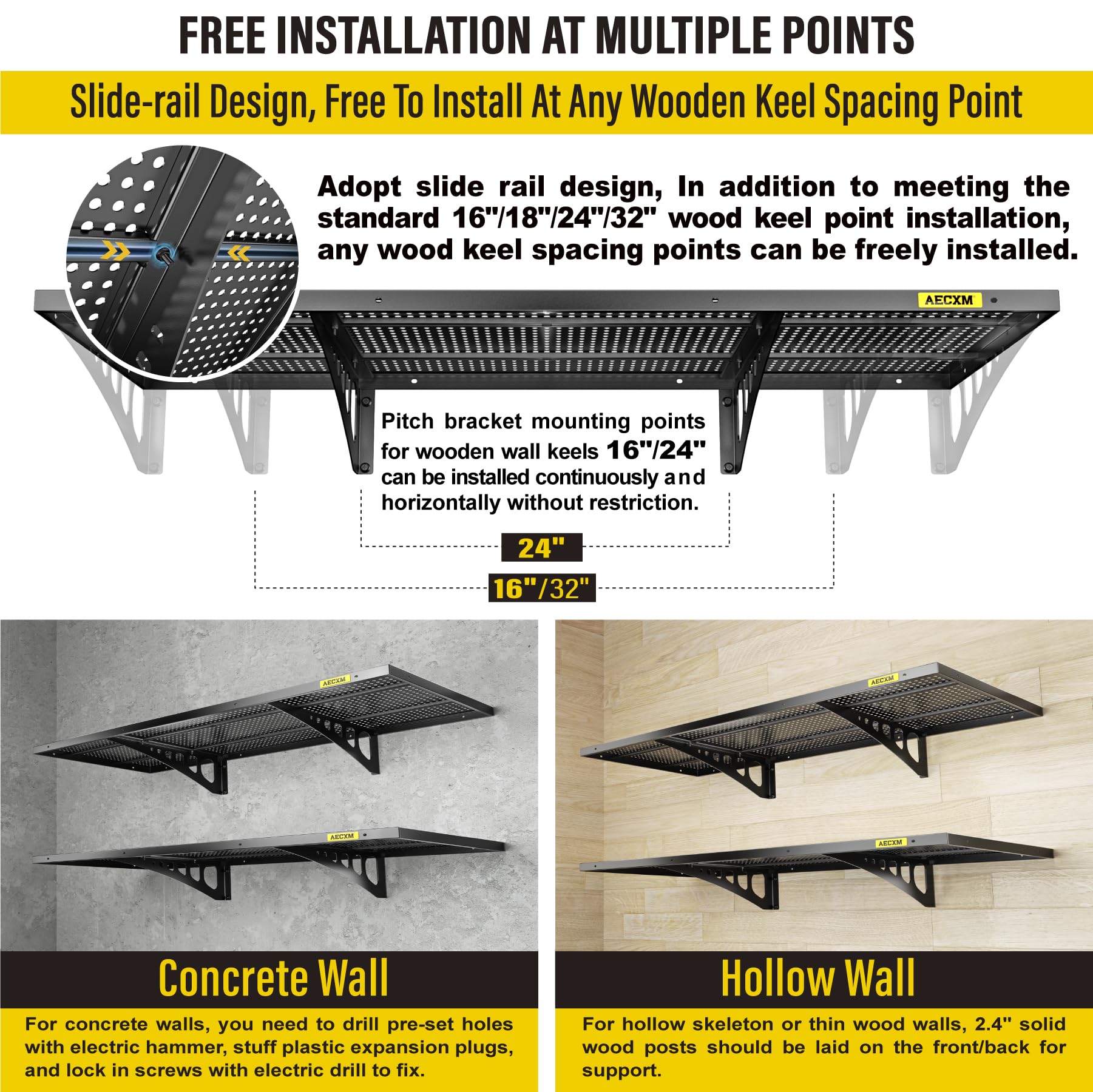 Aecxm black finish adds durable, sleek appeal to any workspace.