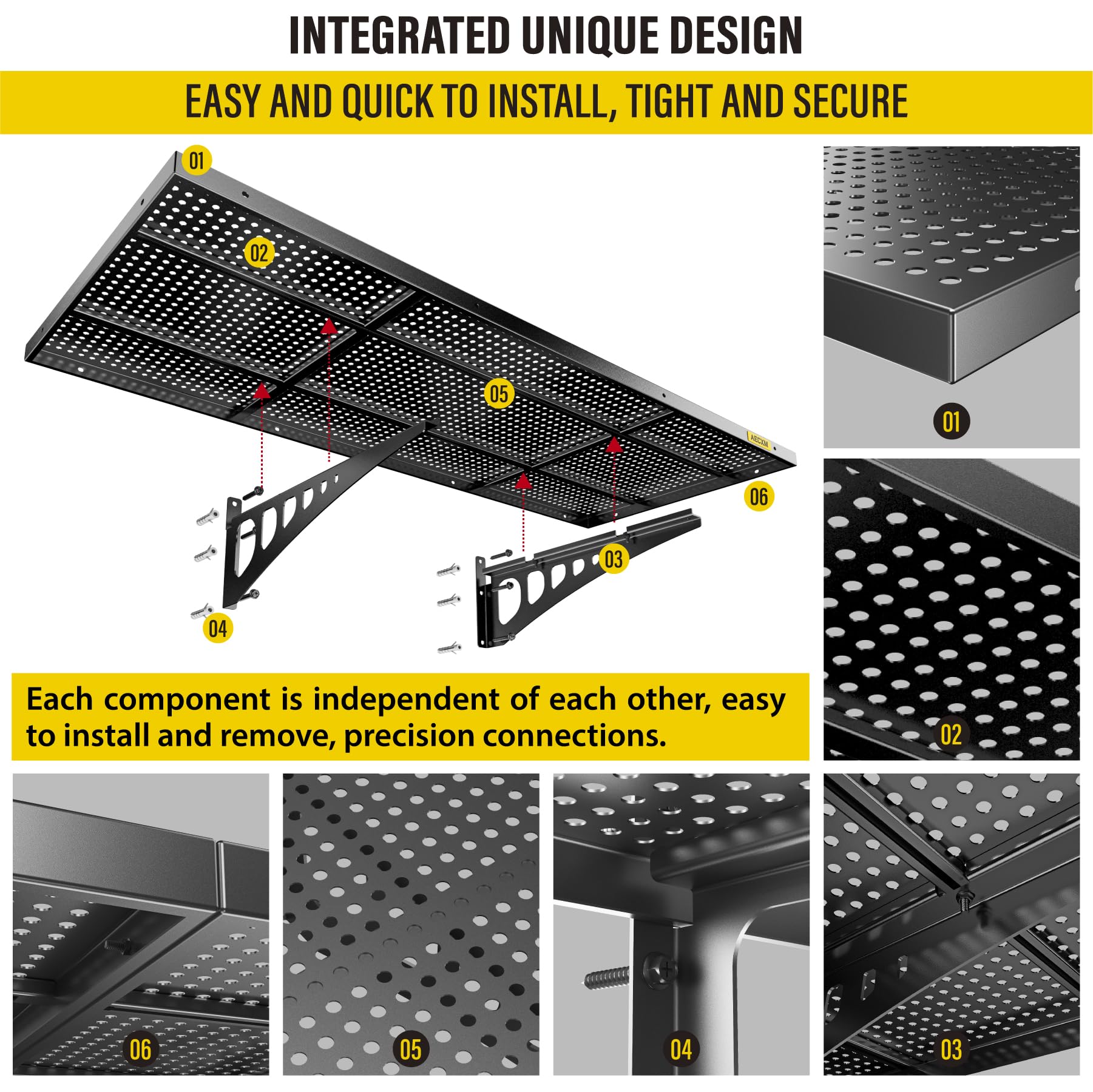 Aecxm organization solution for garage, kitchen, and pantry.