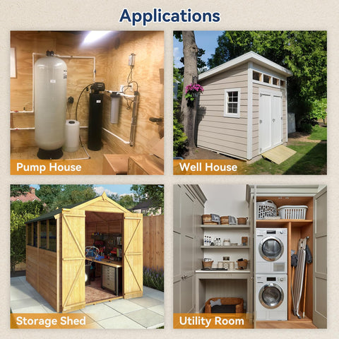AEGONAN HPA600 powder-coated housing resists rust for long outdoor wear.