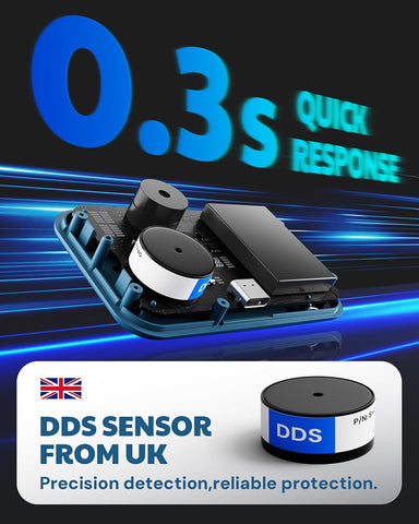AEGTEST AGT-2309 CO detector on USB-C charging, long standby for camping