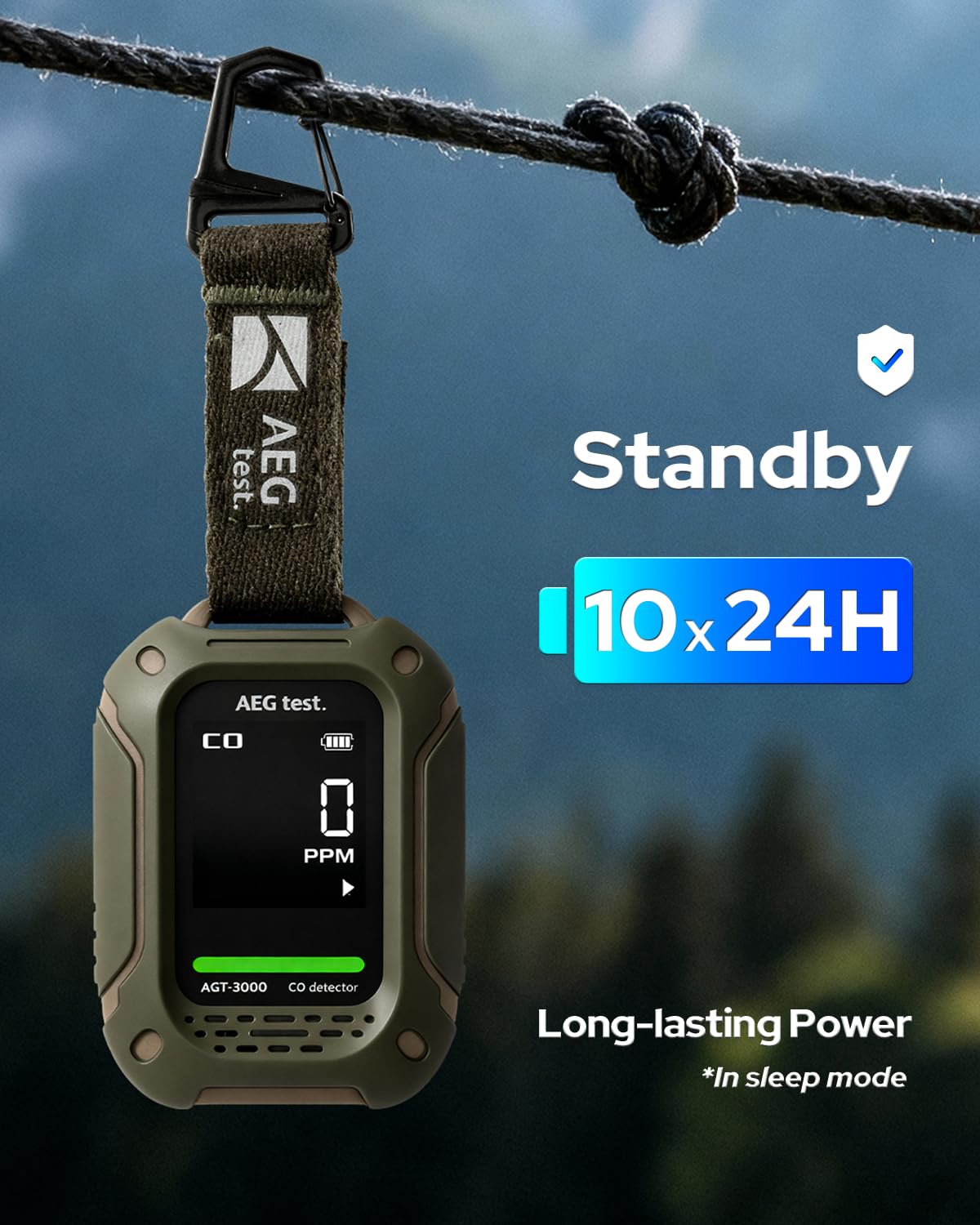 AEGTEST AGT-3000 Type-C charging port for quick recharges