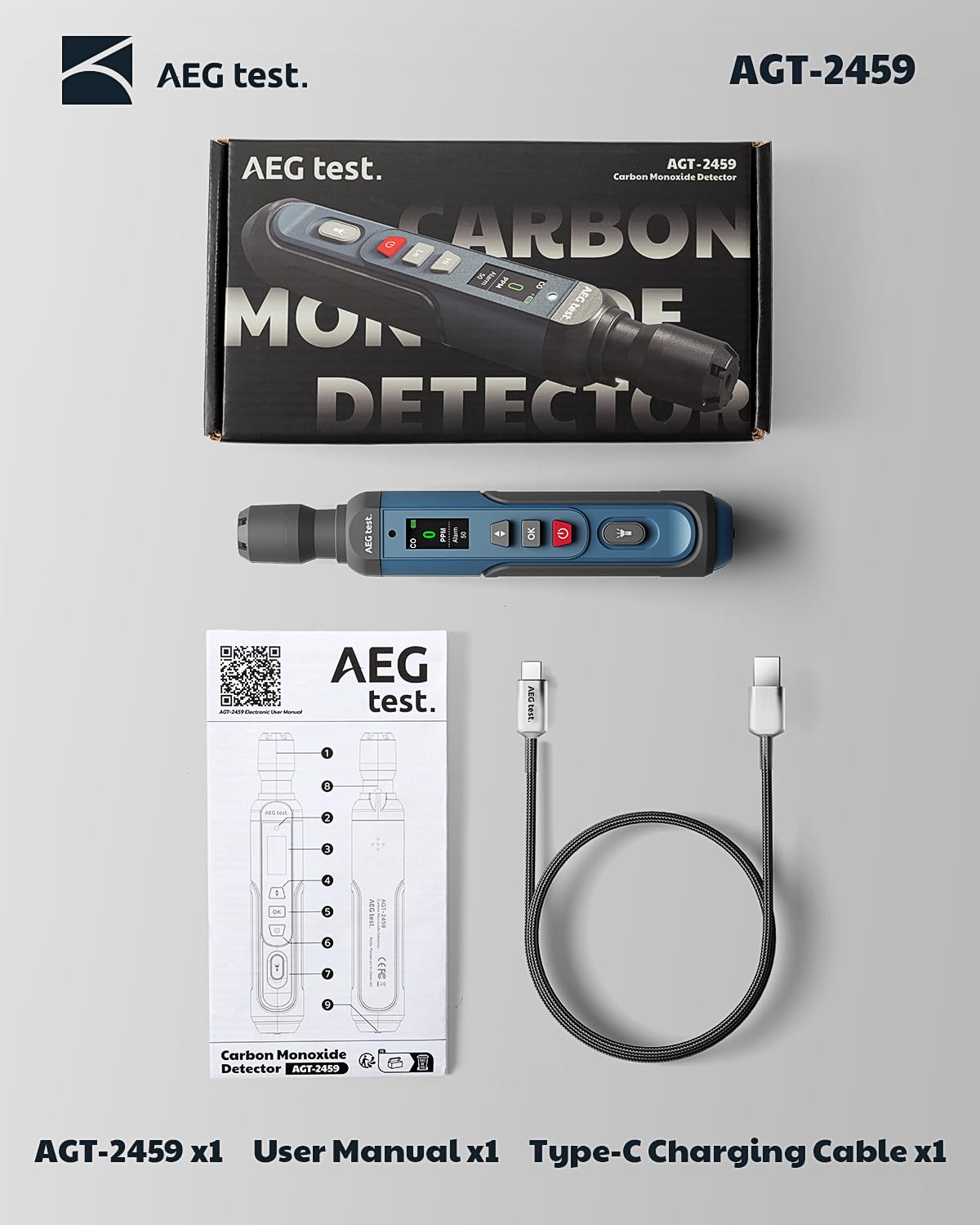 AEGTEST AGT-2459 portable use for home, travel, and maintenance tasks