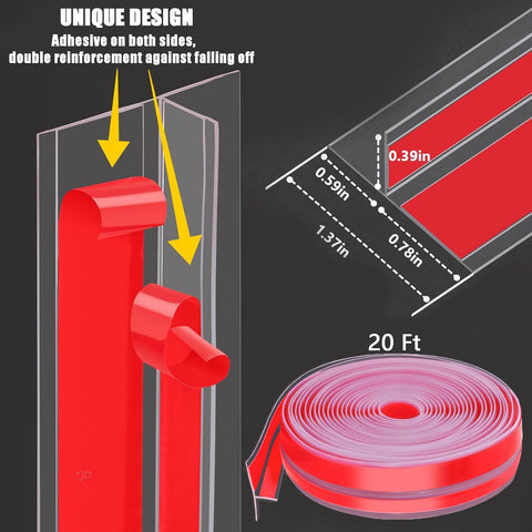 AEIOUD door seal strip installed on frame demonstrates easy stick-on application and durable weather protection.