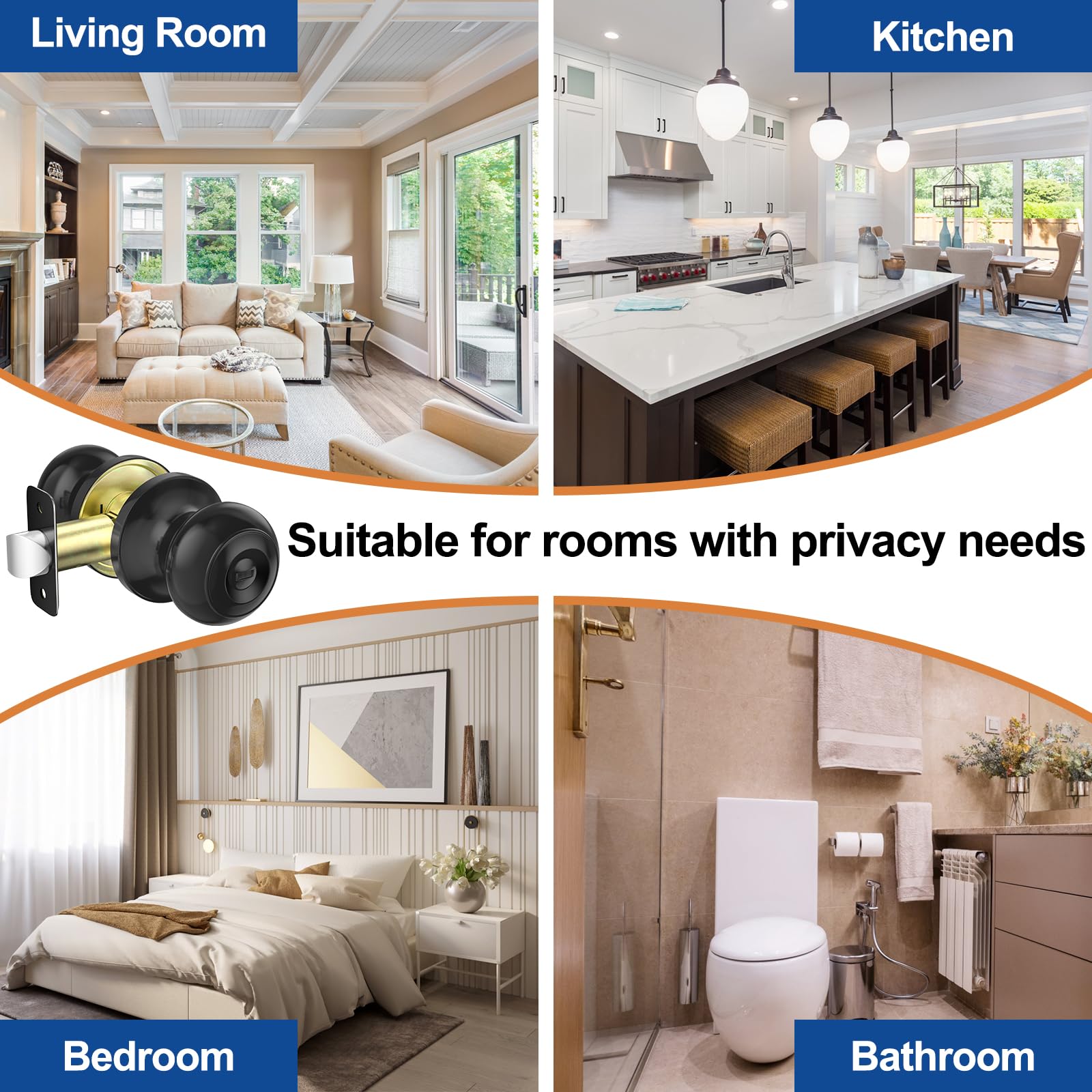 AEEKEL adjustable latch supports 60mm or 70mm sizing for compatibility.