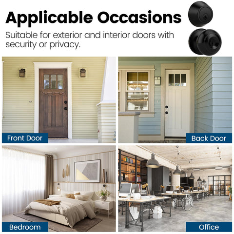 AEEKEL reversible knob suitable for left or right handed doors.