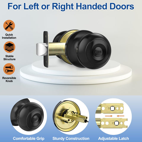 AEEKEL reversible door knob for left or right doors.