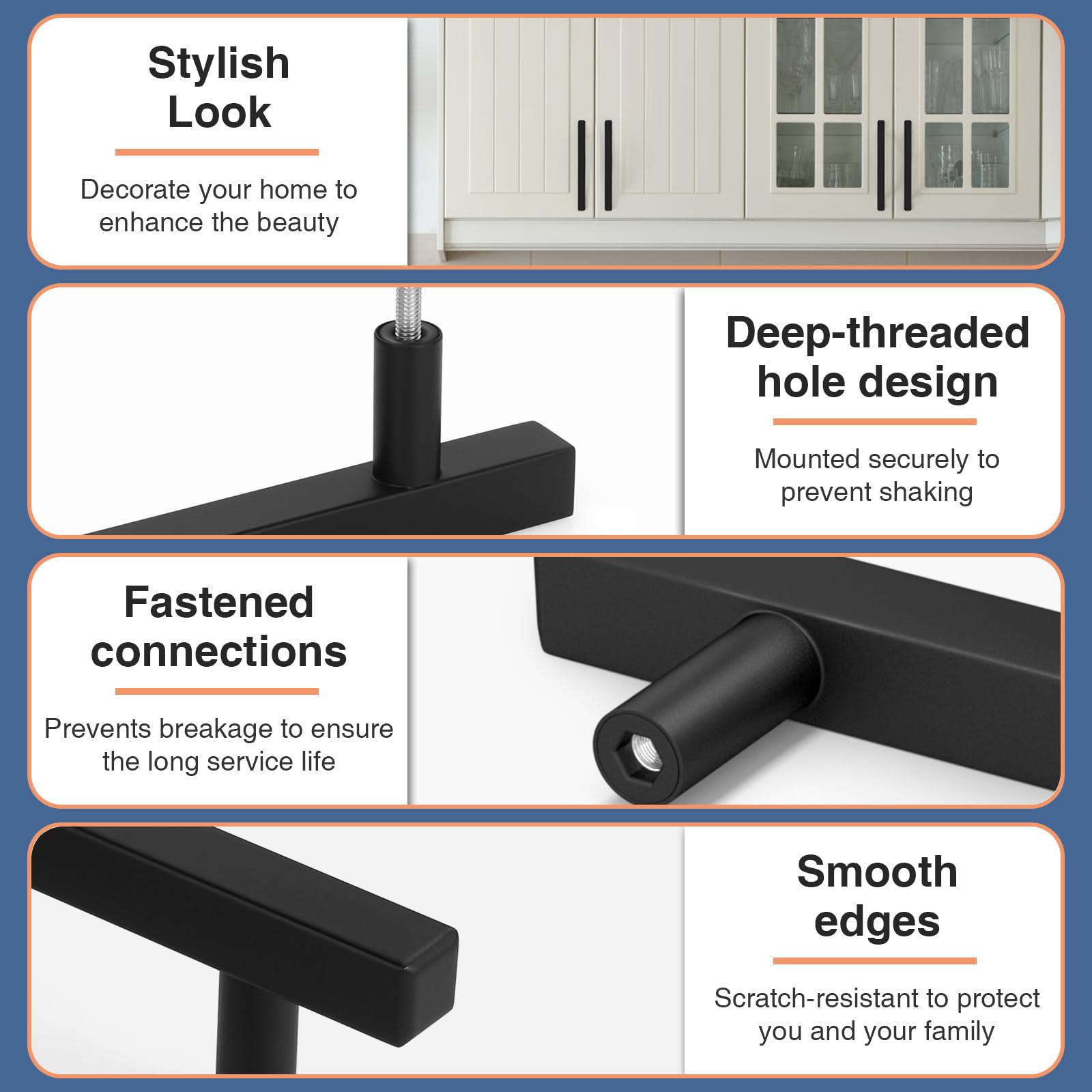 AEEKEL smooth-edge pull protecting hands during daily use