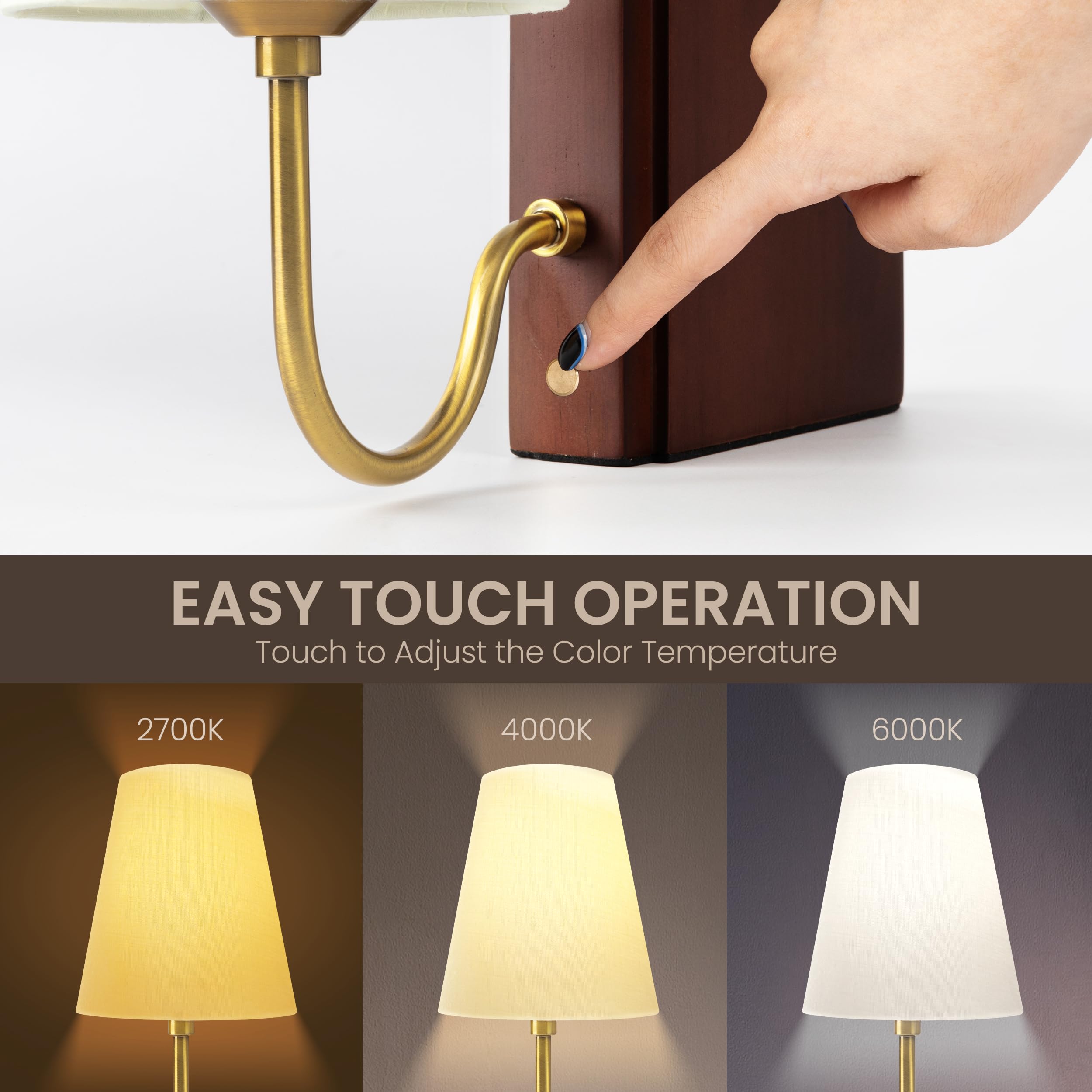 AELS three-color dimmable light provides cozy to crisp options for work or relaxation.