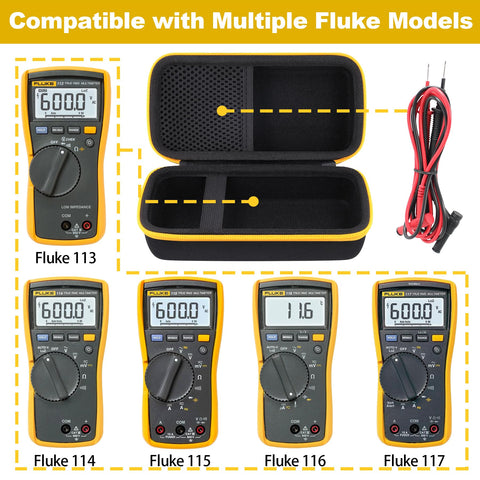 Aenllosi Fluke case interior padding cushions the meter and prevents scratches
