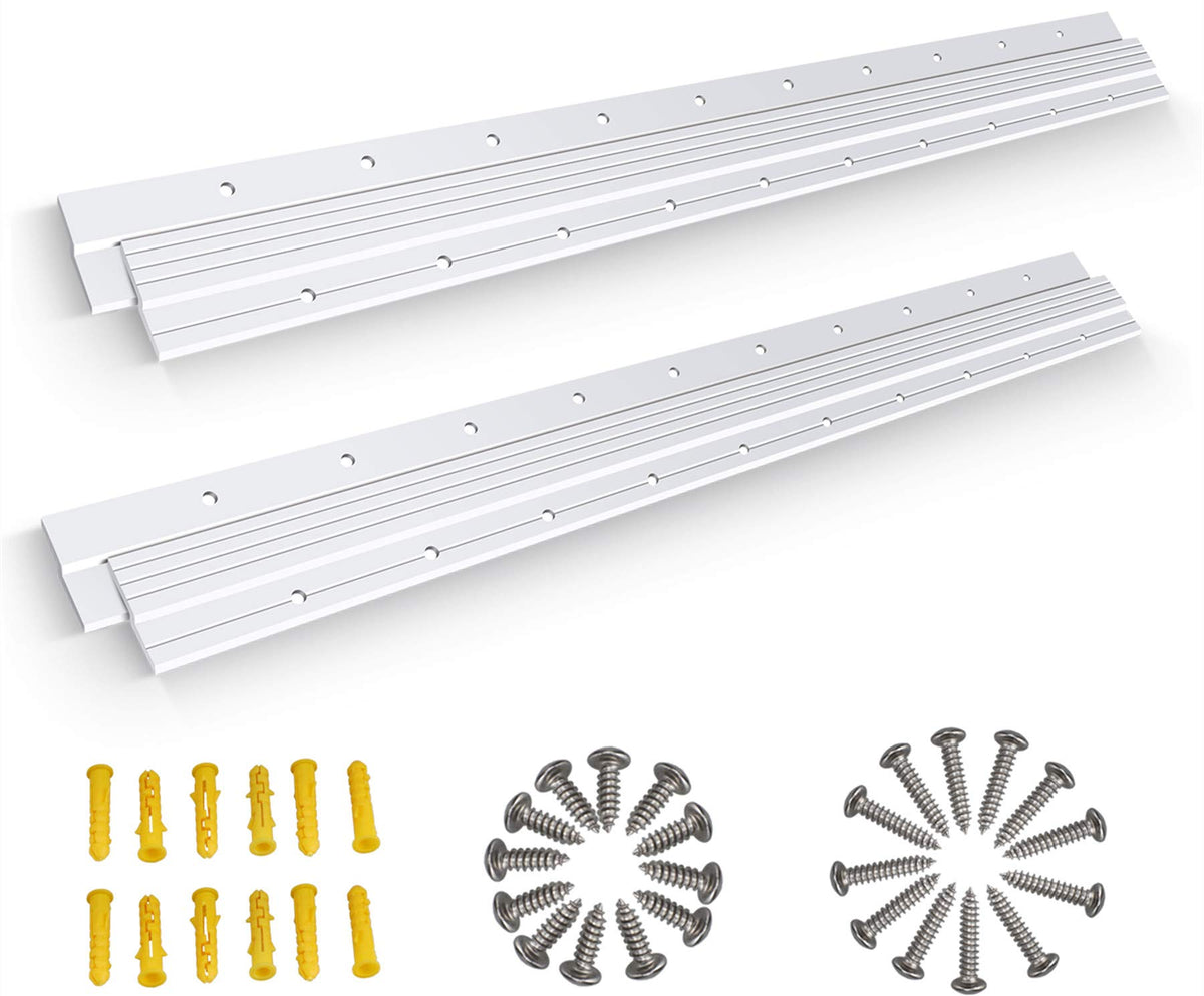 AENTGIU French cleat 30-inch pair provides secure, invisible wall mounting.