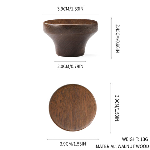 AENZOOY round walnut hardware enhances furniture durability and classic look