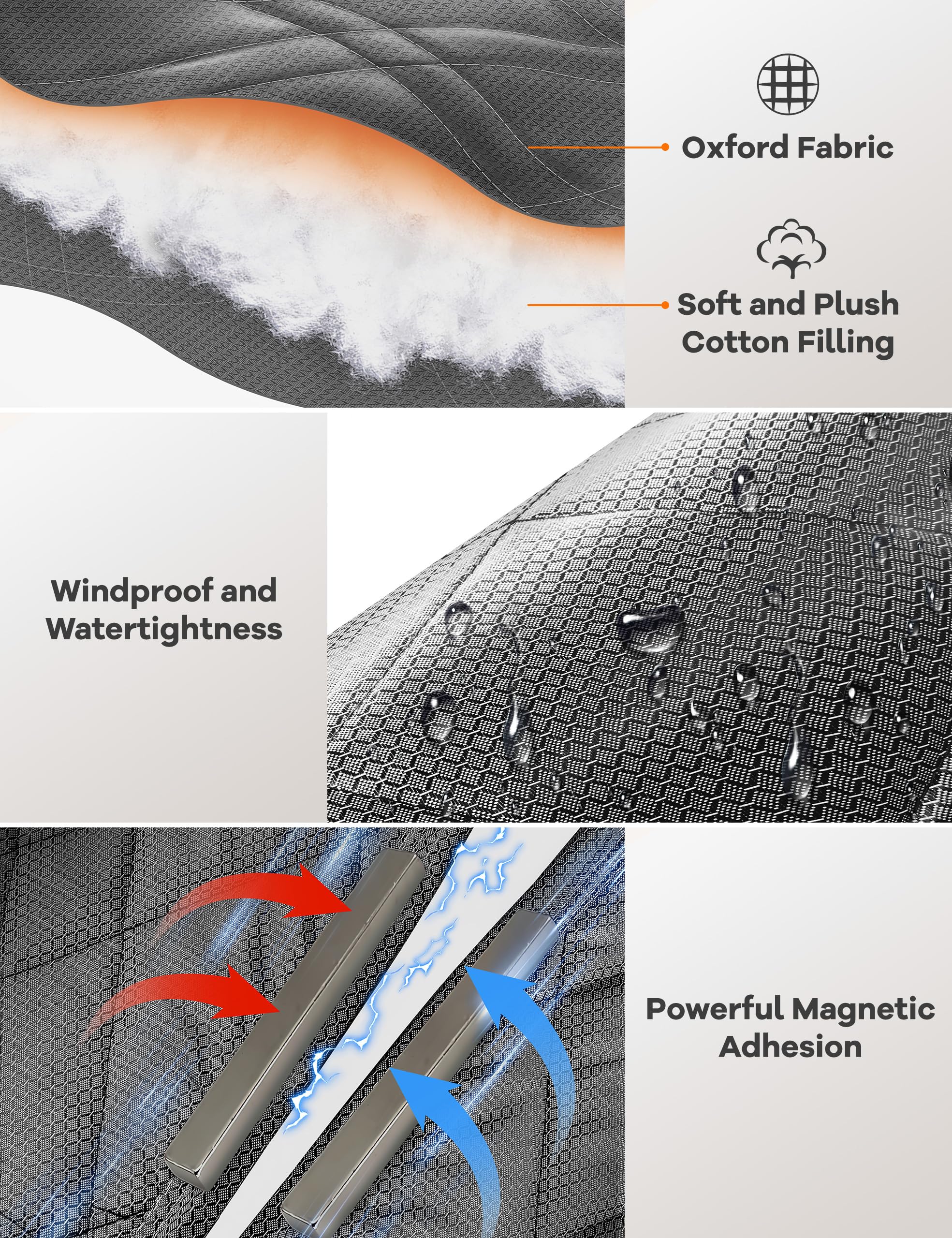 AEOCOO hook-and-loop fasteners enable tool-free installation.