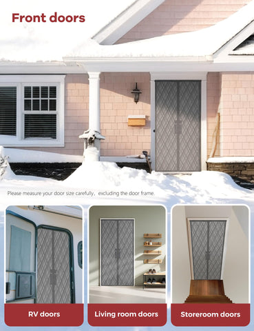 AEOCOO gravity sticks help keep the curtain in place against drafts.