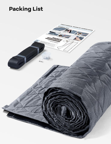 AEOCOO grey design blends with decor while reducing drafts.