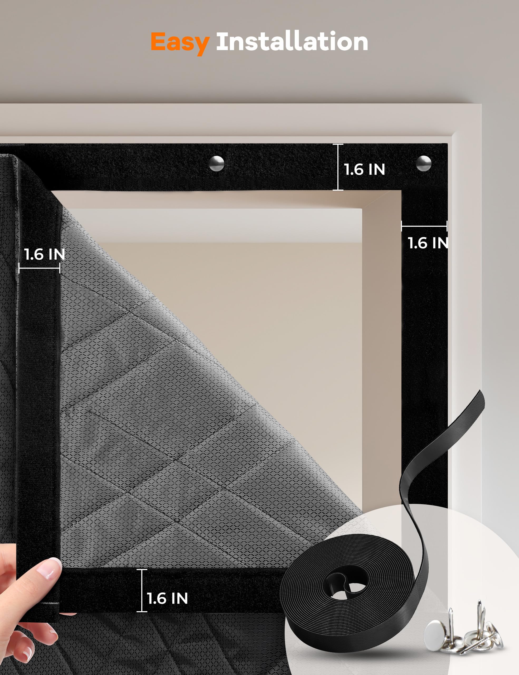 AEOCOO diamond pattern enhances privacy while blocking light.