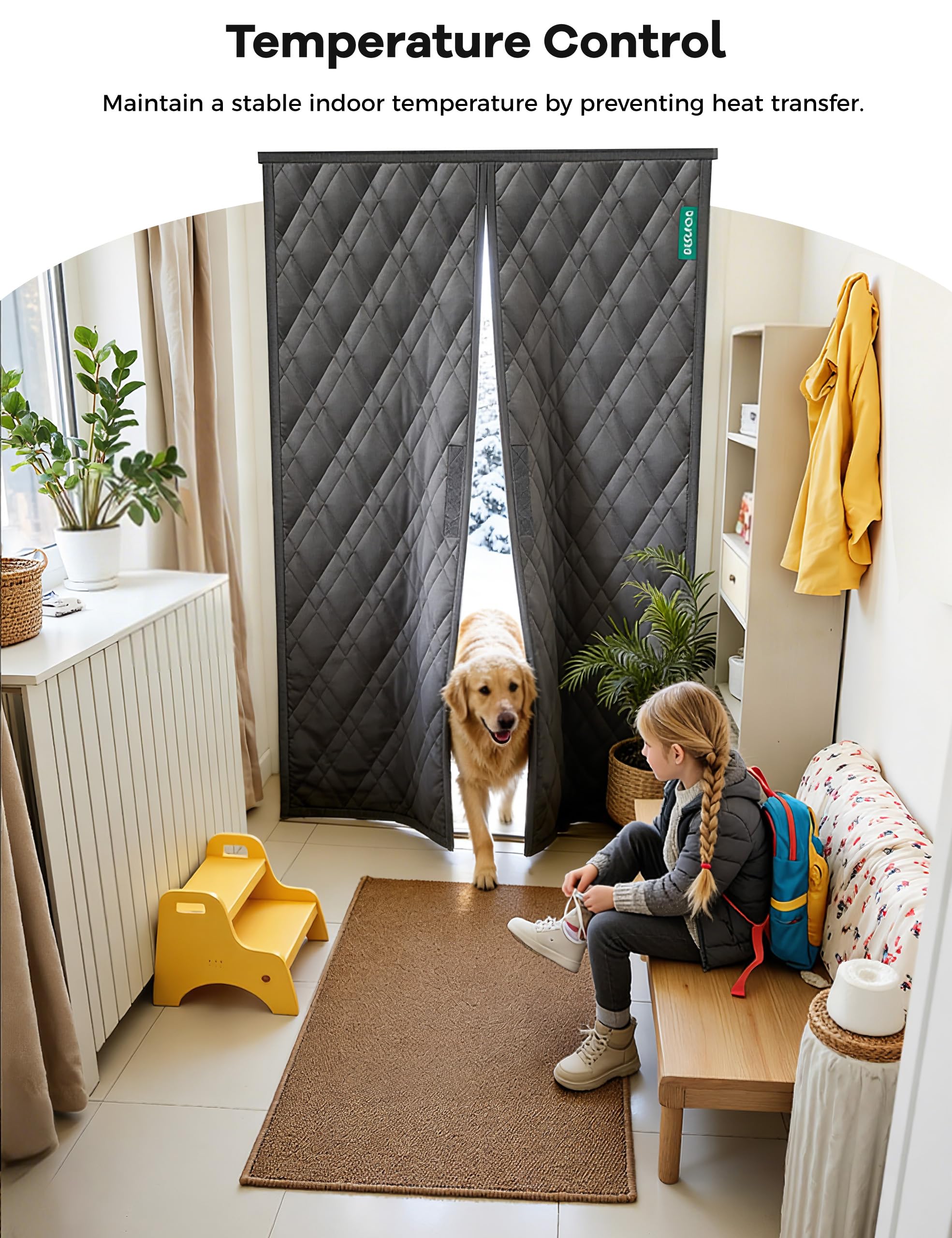 AEOCOO Oxford fabric with thick cotton fill provides durable insulation.