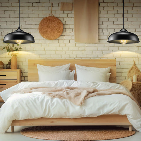 Height adjustable AEOREAL pendant light with rope for versatile positioning.