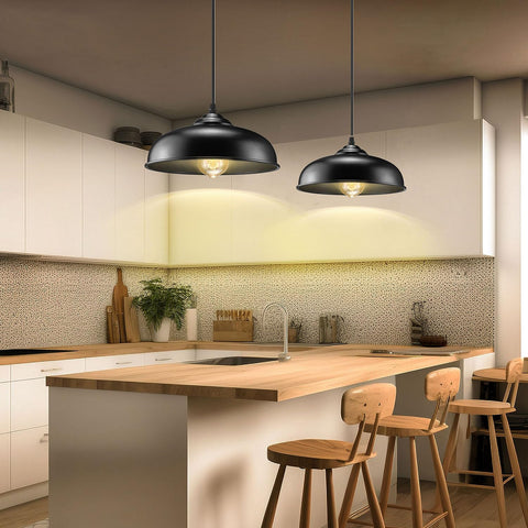 Durable matte black metal AEOREAL pendant light finish for modern spaces.
