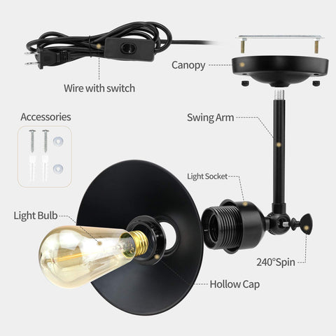 AEOREAL two-pack wall sconces arranged for a hallway lighting setup