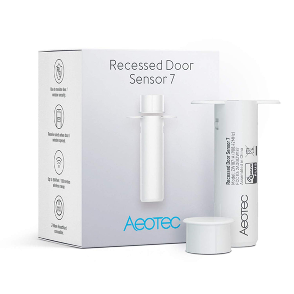 Aeotec recessed door sensor 7 installation in progress for effortless setup