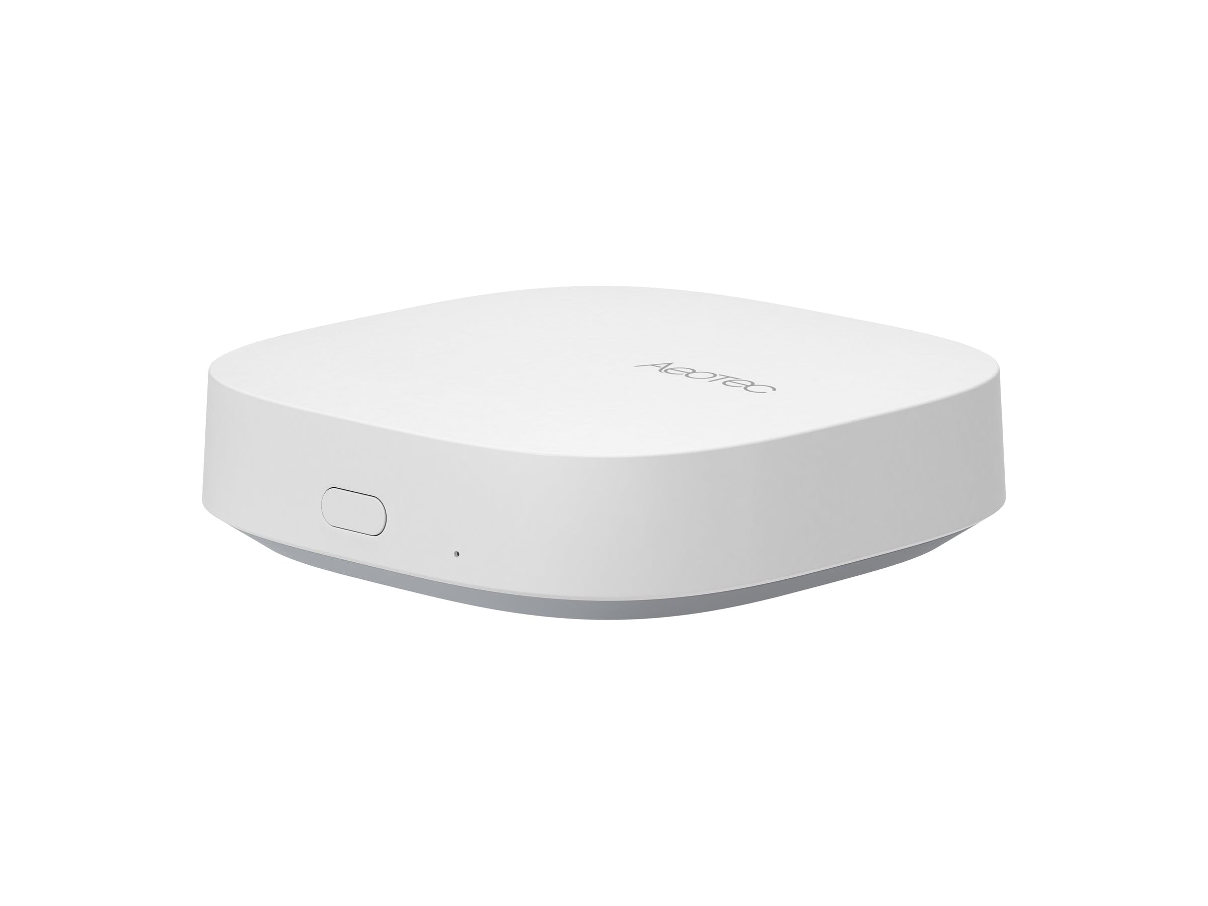 Aeotec Smart Home Hub 2 back ports visible for wired setup.