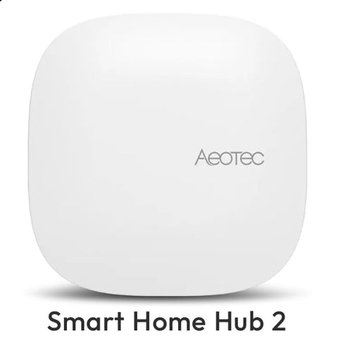 Aeotec Smart Home Hub 2 dashboard showing compatible devices and ecosystems.