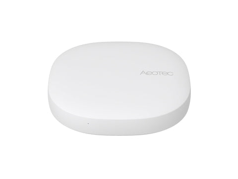 Aeotec Smart Home Hub supports Z-Wave, Zigbee, and Matter for broad device compatibility.