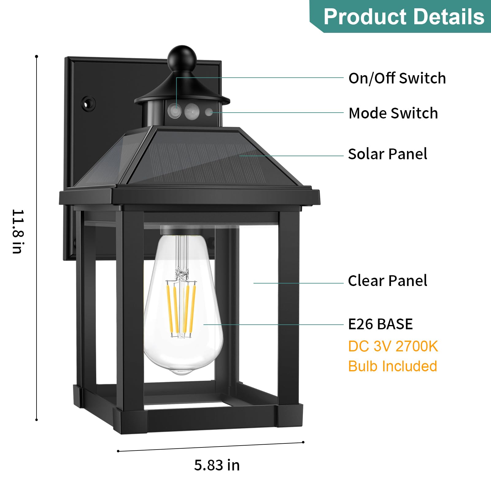 AEQ warm 2700K bulb glow for inviting exterior ambiance
