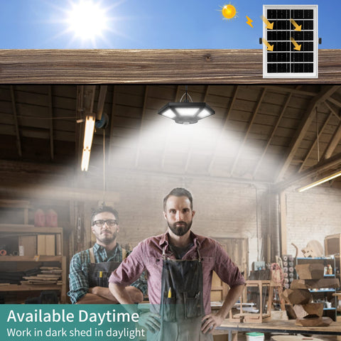 AEQ Solar Shed Light 360-degree-illumination provides full-area brightness