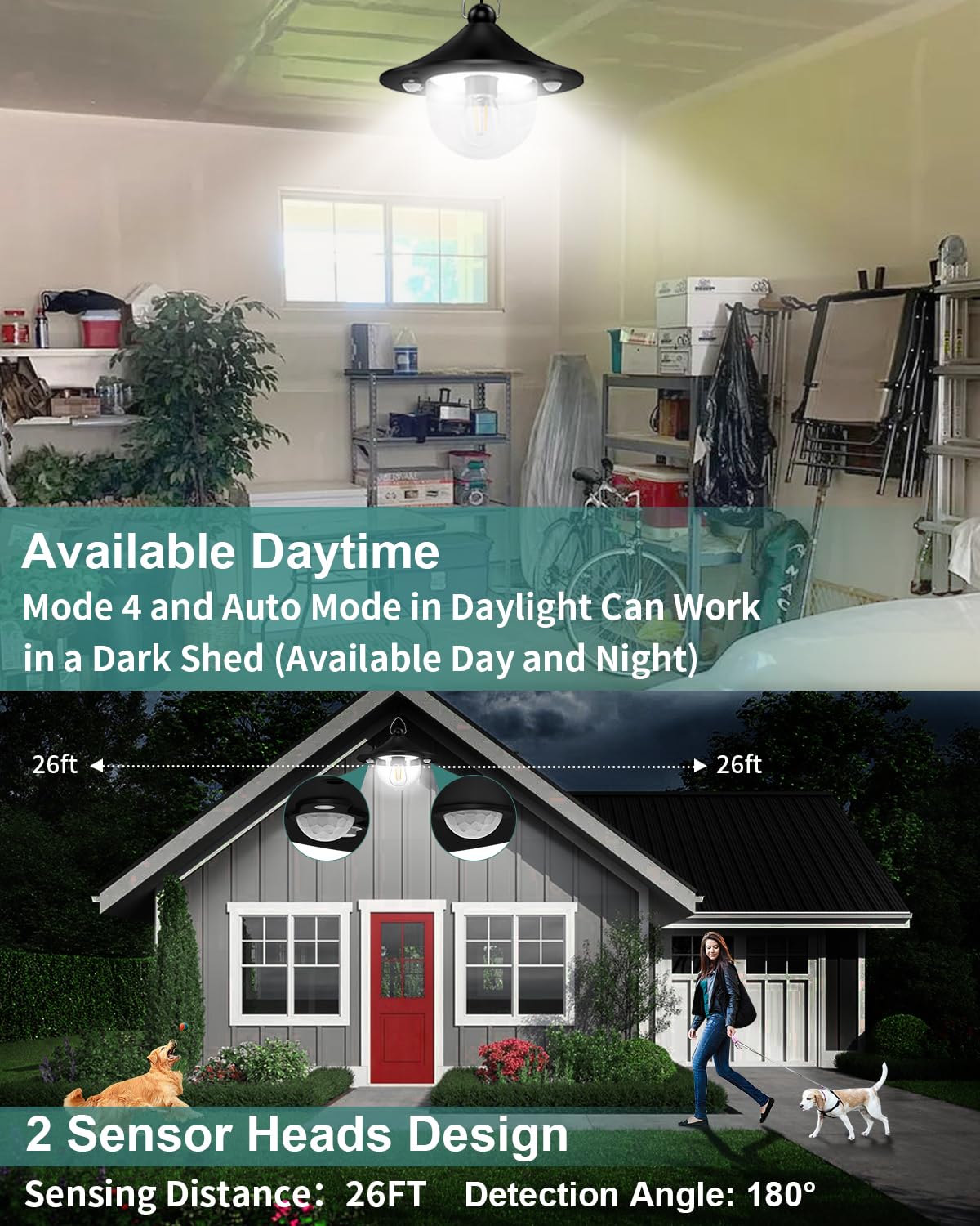 AEQ Solar Shed Light indoor light module provides quick access lighting.