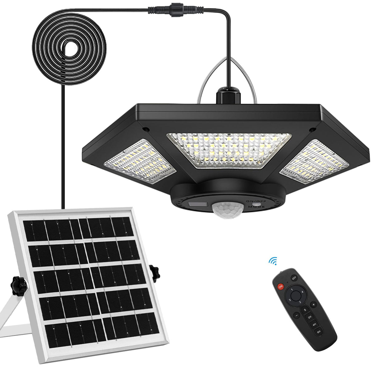 AEQ Solar Shed Light remote-control-operation for easy indoor use