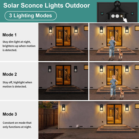 AEQ wall sconce with motion sensor offering hands-free entry lighting