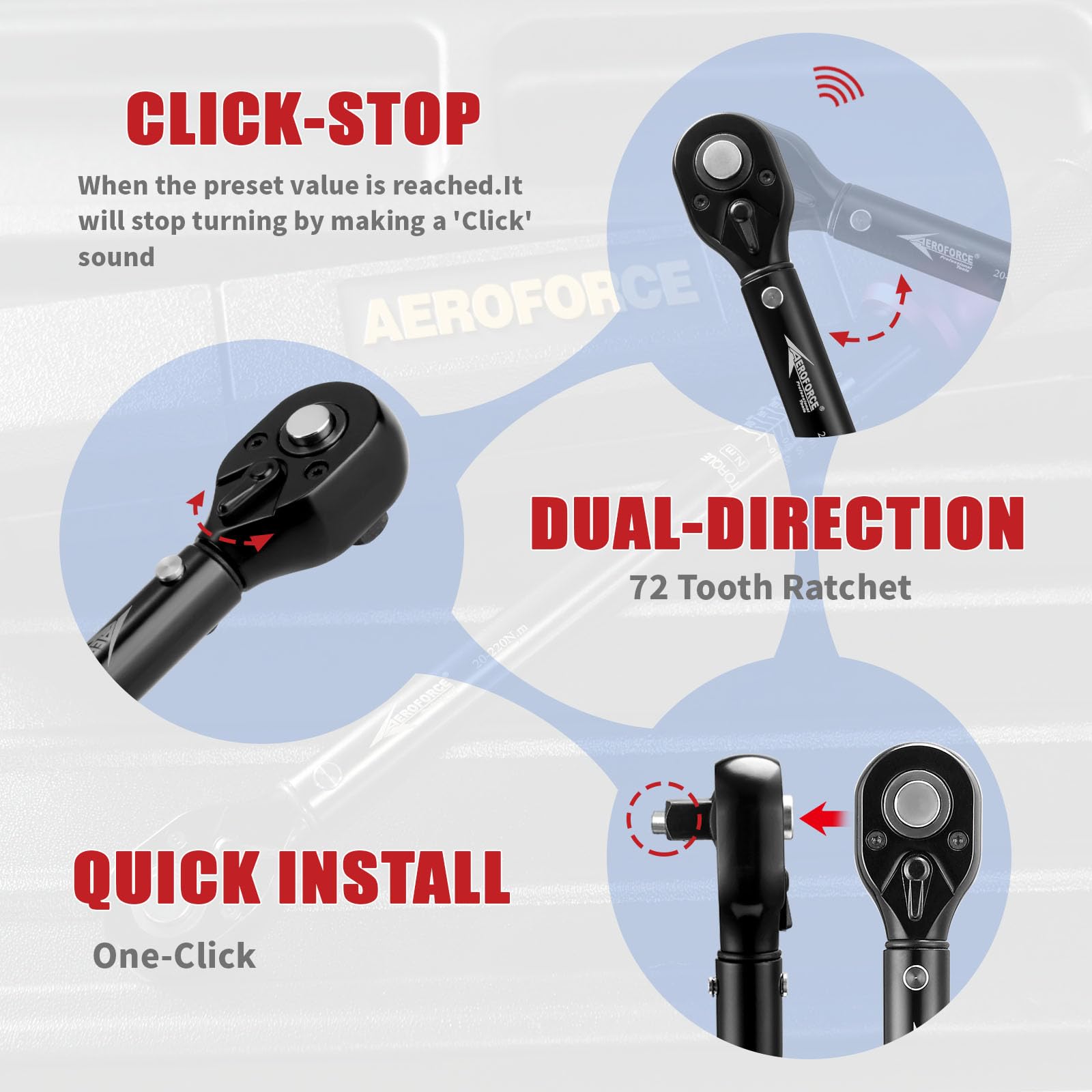 AEROFORCE calibration certificate included ensures traceable accuracy for bike work.