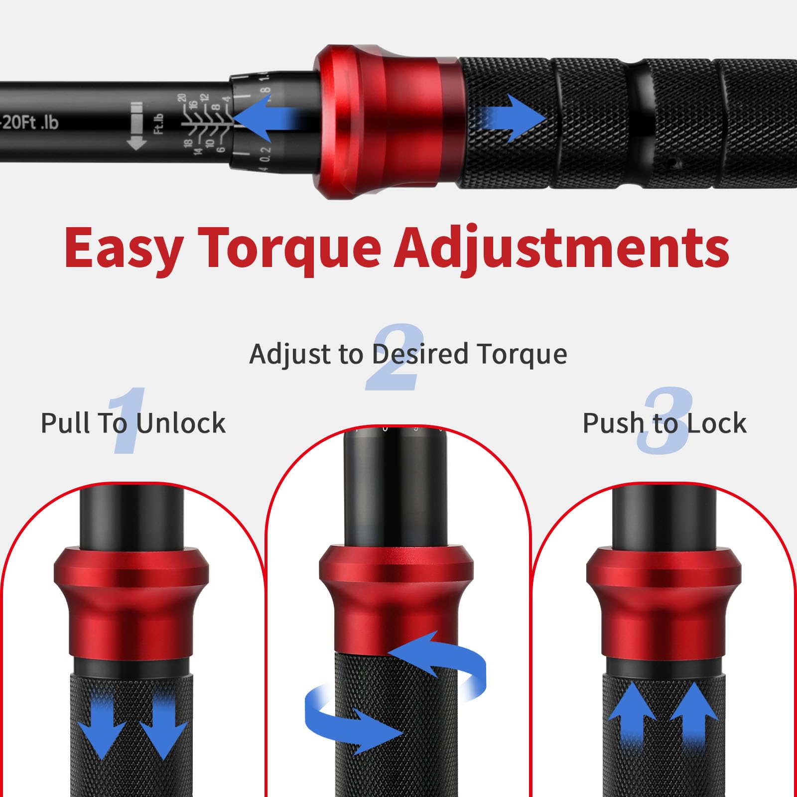 AEROFORCE dual range scales cover 5.4–27.2 Nm for versatile fasteners.