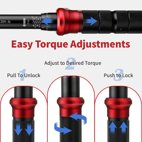 AEROFORCE dual range scales cover 5.4–27.2 Nm for versatile fasteners.