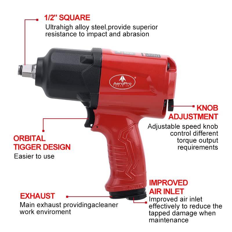 AEROPRO A398 anti-aging valve and aluminum shell resist wear in shop environments