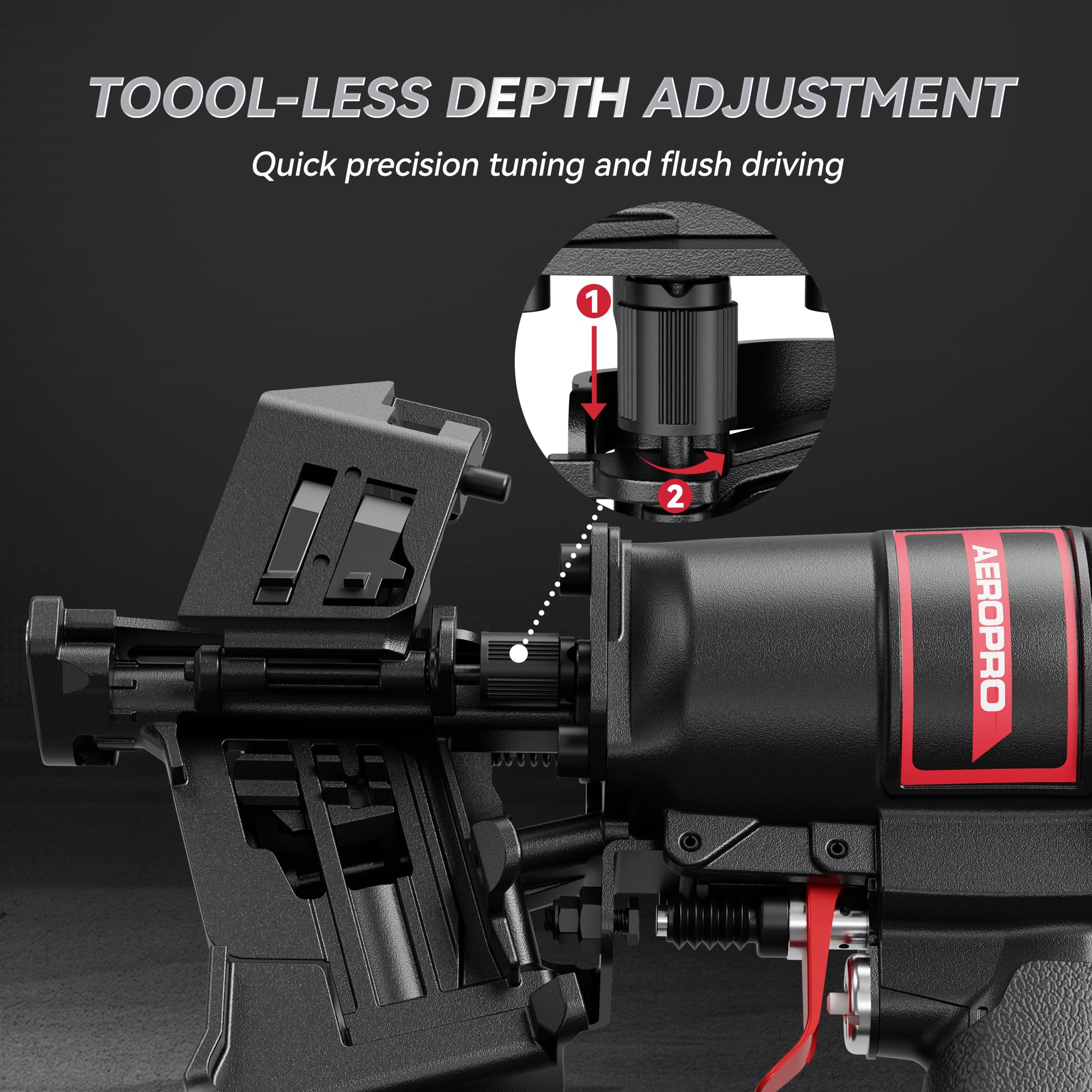 AeroPro CN45N precision drive system minimizes kickback for control.
